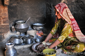 Making chapatis
