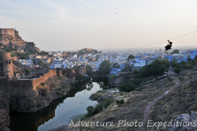 Jodhpur blue city from zip line