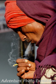 Having a smoke