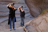 Participants at Tent Rocks National Monument