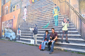 Lyon-trompe l'oeil mural