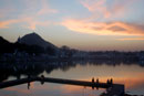 Pushkar lake at sunset